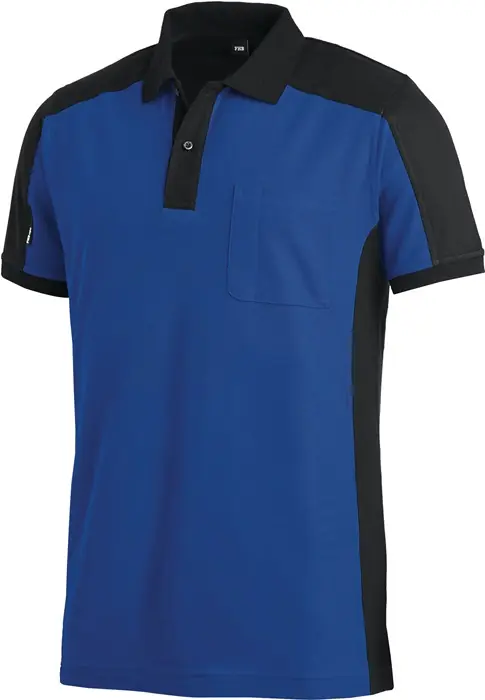 Expressversand Poloshirt KONRAD Gr.XL royal/schwarz FHB