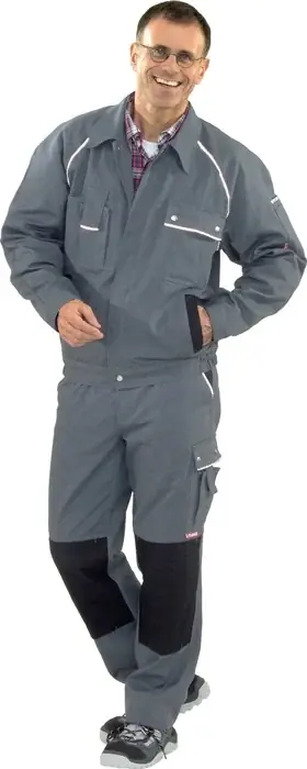 Kracherpreis Bundjacke Canvas 320 Gr.48 grau/schwarz PLANAM