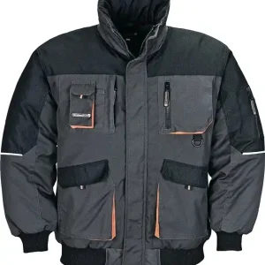 Pilotenjacke Gr.XXL dunkelgrau/schwarz/orange TERRATREND Schnäppchen