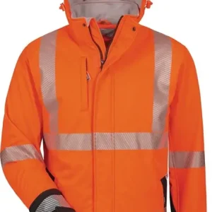 Warnschutz-Softshelljacke Lukas Gr.M orange/schwarz ELYSEE Direkt Vom Hersteller