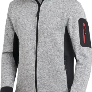 Expressversand Strick-Fleecejacke CHRISTOPH Gr.XL grau/schwarz FHB