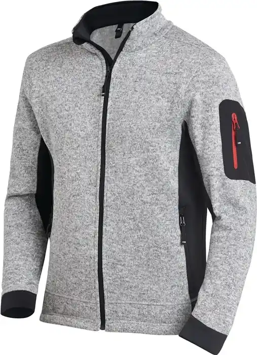 Expressversand Strick-Fleecejacke CHRISTOPH Gr.XL grau/schwarz FHB