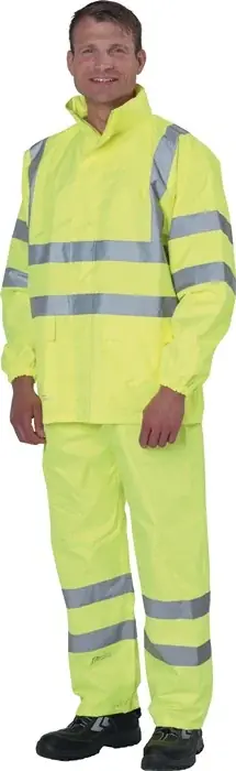 Neu Warnschutzregenhose Gr.XXL gelb PREVENT