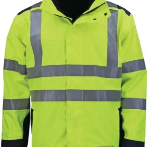Wetter-,Flamm- u.Warnschutzjacke Gr.L gelb/blau ASATEX Knallerangebot