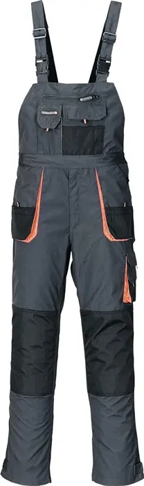 Herrenlatzhose Gr.60 dunkelgrau/schwarz/orange TERRATREND Garantierte Lieferung