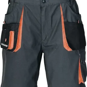 Geprüft Herrenshorts Gr.52 dunkelgrau/schwarz/orange TERRATREND