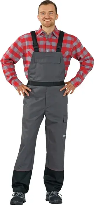 Schweißerschutzlatzhose Weld Shield Gr.50 grau/schwarz Bestpreis