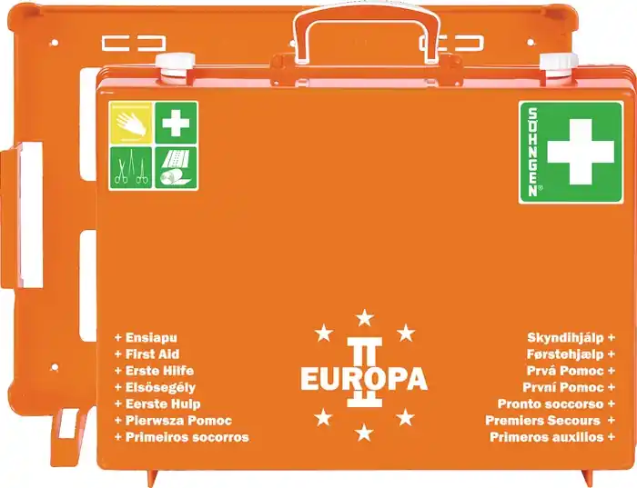 Erste Hilfe Koffer EUROPA II B400xH300xT150ca.mm orange SÖHNGEN Abverkauf
