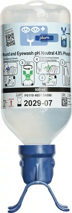 Augenspülflasche DUO pH Neutral 0,5l DIN EN15154-4 PLUM Ausverkauf