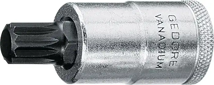 Steckschlüsseleinsatz INX 19 1/2 Zoll Innen-Vielzahn M12 L.100mm GEDORE Solange Der Vorrat Reicht