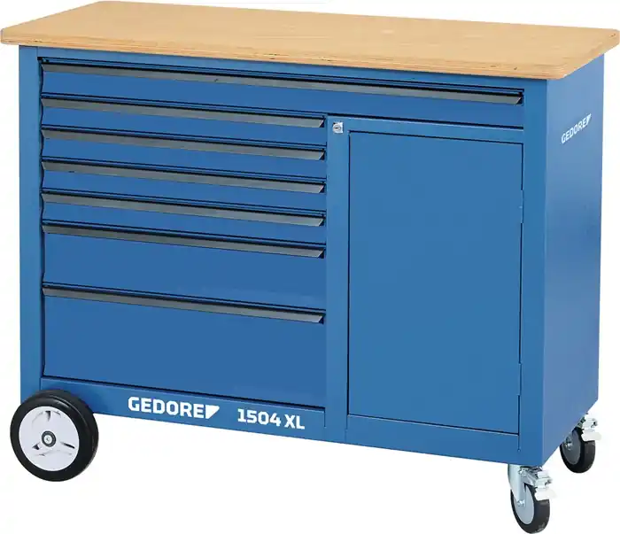 Rollwerkbank 1504 XL Außen-B1250xT630xH985mm Schubl.7 40/60kg 1000kg GEDORE Direkt Vom Hersteller