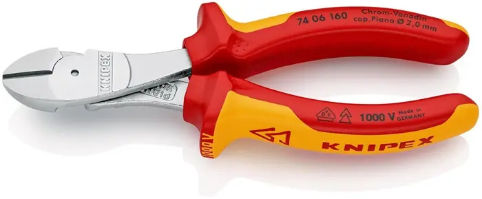 Kraftseitenschneider L.160mm VDE Form 0 Mehrkomp.-Hüllen KNIPEX Preisreduziert