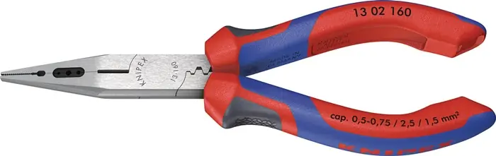 Verdrahtungszange L.160mm 0,5-0,75/1,5/2,5mm² pol.Comfort-Griff KNIPEX Preisknaller
