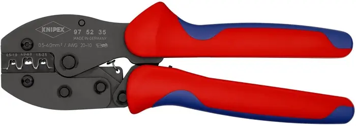 Letzte Chance Crimpzange PreciForce® L.220mm 0,5- 6 (AWG 20-10) mm² 494g KNIPEX