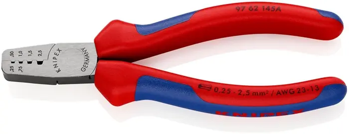 Aderendhülsenzange Gesamt-L.145mm 0,25-2,5 (AWG 23-13)mm² pol. Super-Preis