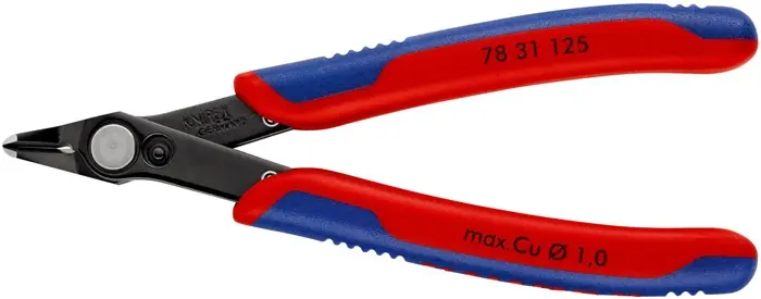 Elektronik-Seitenschneider Super-Knips® L.125mm Form 3 Facette nein brün.KNIPEX Top-Preis