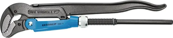 Bestpreis Eckrohrzange Eck-Schwede-snap® Gesamt-L.420mm Spann-W.60mm f.Rohre 1 1/2 Zoll
