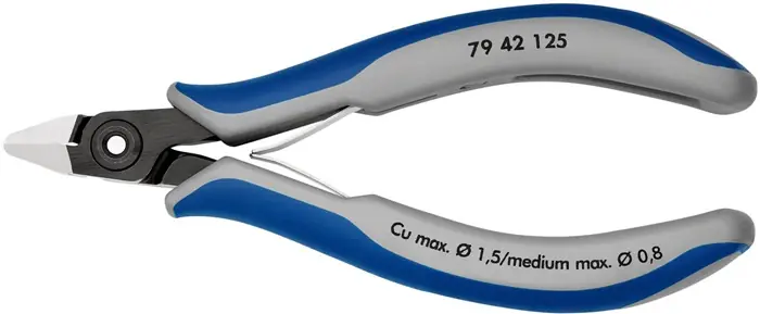 Präzisions-Elektronik-Seitenschneider L.125mm Form 4 Facette nein pol.KNIPEX Kracherpreis