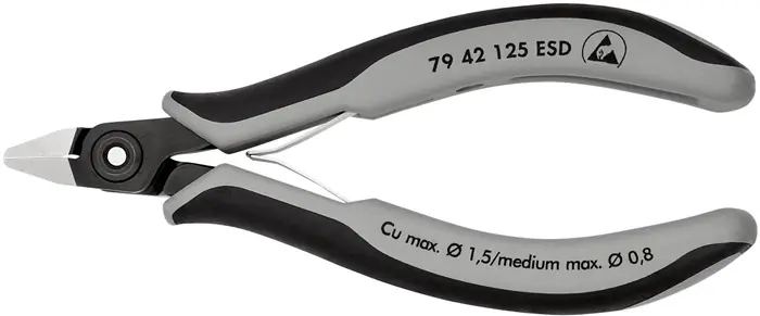 Präzisions-Elektronik-Seitenschneider L.125mm Form 4 Facette nein pol. Kracherpreis