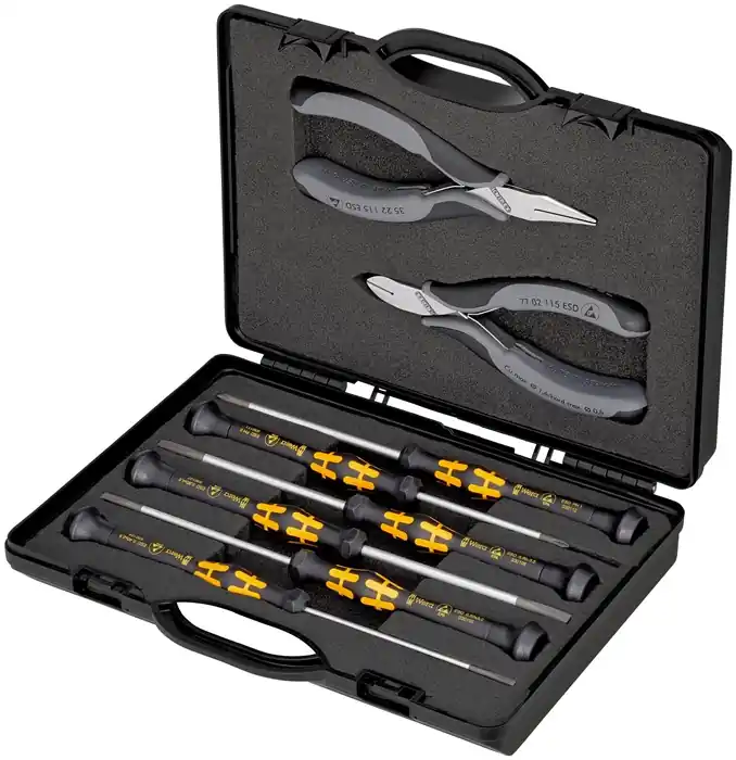 Elektronikwerkzeugsatz ESD 8tlg.KNIPEX Preiswert