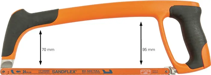 Metallsägebogen 319 Blatt-L.300mm 24 Z./Zoll D-Komfortgriff BAHCO Geprüft