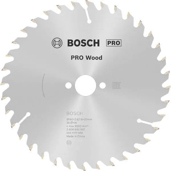 Kreissägeblatt PRO Wood AD 160mm Z.36 WZ Bohr.20mm Schnitt-B.2,6mm Sonderaktion