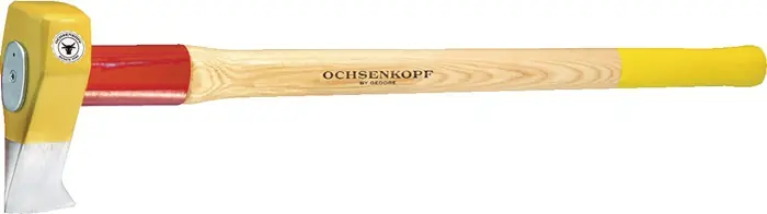 Holzspalthammer BIG-OX® 3000g gr.Schlagfläche,Nase Knauf Hickory OCHSENKOPF Bestseller