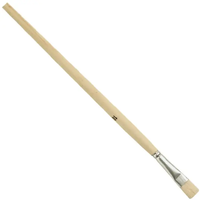Gussowpinsel Gr.10 B.10mm Spitzenqual.helle Borsten Weißbl.lang.roh.Holzst NÖLLE VE: 12 Stück Saisonangebot
