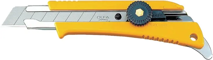 Cuttermesser Klingen-B.18mm L.155mm m.Feststellrädchen OLFA Geprüft