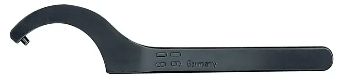 Abverkauf Hakenschlüssel m.Zapfen DIN 1810 B f.Muttern-Außen-Ø 120-130mm Zapfen-Ø 8,0mm