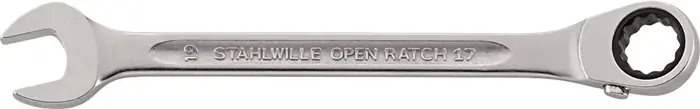 Maulringratschenschlüssel OPEN-RATCH 17 SW 17mm L.229mm umschaltbar,Rings.15Grad Meistverkauft