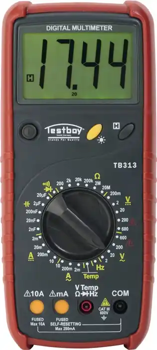 Digitalmultimeter Testboy 313 0-600 V AC,0-600 V DC RMS TESTBOY Sichere Zahlung