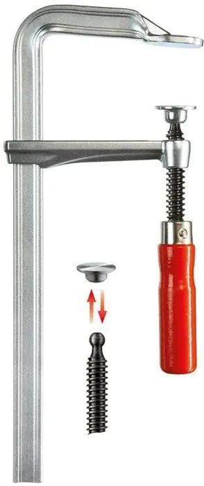 Ganzstahlschraubzwinge GZ Spann-W.400mm A.120mm Holzgriff BESSEY Top-Angebot