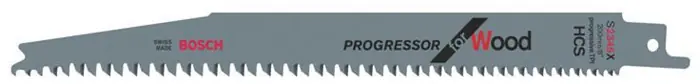 Geprüft Säbelsägeblatt S 2345 X L.200mm B.19mm TPI 6-10 2,5-4,3mm 5er Pk.
