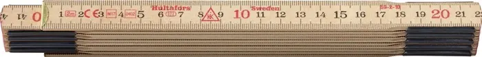 Preiswert Gliedermaßstab 59-2-10 L.2m B.17mm mm/cm EG III Glasb.natur HULTAFORS