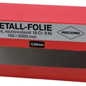 Jetzt Kaufen Metallfolie D.0,150mm VA 1.4301 L.2500mm B.150mm RECORD