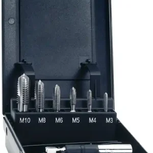Gewindebohrerbitsatz DIN 3126 M3-M10 7-tlg.HSSG Ku.-Box EXACT Direktkauf