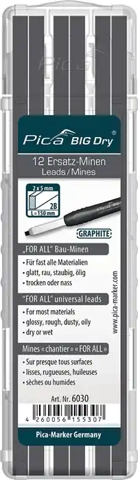 Knallerangebot Minenset Pica BIG-Dry 12x graphit universell 12 Minen/Set