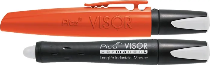 Neuheit Industriemarker Visor permanent weiß wasserfest PICA