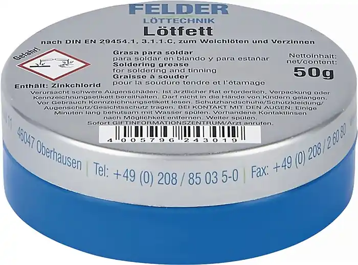 Preisknaller Lötfett 50g z.Weichlöten FELDER VE: 5 Stück