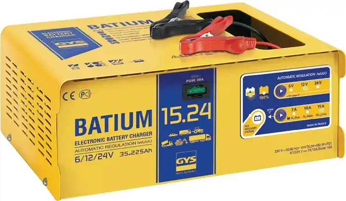 GYS Automatisches Batterieladegerät BATIUM 15-24 - 6/12/24 V Wochenendangebot