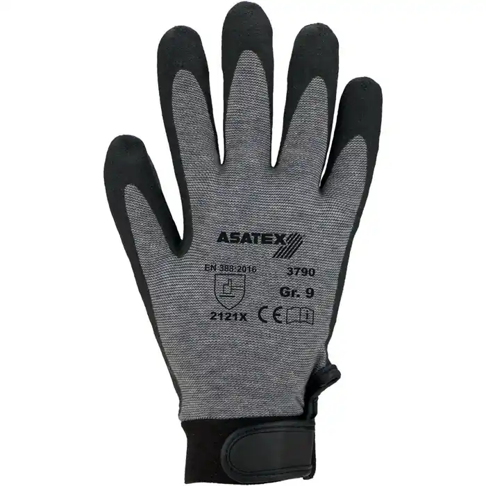 Online Kaufen Handschuhe Gr.9 grau EN 388 PSA II Baumwolle/Elastan ASATEX VE: 12 Paare
