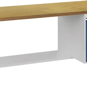 Versand Am Gleichen Tag Werkbank signalblau lichtgrau B2000xH859xT750mm Buche Multipl.40mm 1 Schub.1 Tür