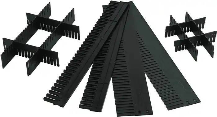 Neue Kollektion Unterteiler f.Transportstapelbehälter H.80mm PP anthrazit 10St./Karton LA-KA-PE
