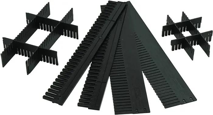 Unterteiler f.Transportstapelbehälter H.120mm PP anthrazit 10St./Karton LA-KA-PE Mega-Angebot