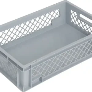 Angebot Transportbehälter L600xB400xH150mm grau PP Durchfassgr.Seitenwände durchbrochen