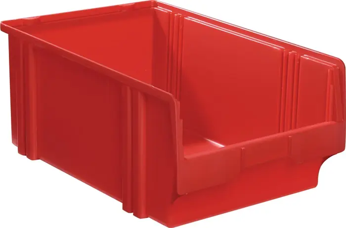 Must-Have Sichtlagerkasten LK L500/450xB300xH200mm PS rot LA-KA-PE VE: 8 Stück