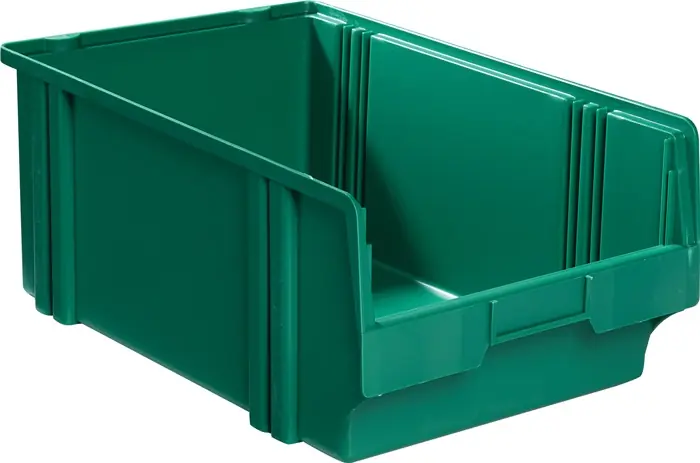 Sichtlagerkasten LK L500/450xB300xH200mm PS grün LA-KA-PE VE: 8 Stück Sonderangebot
