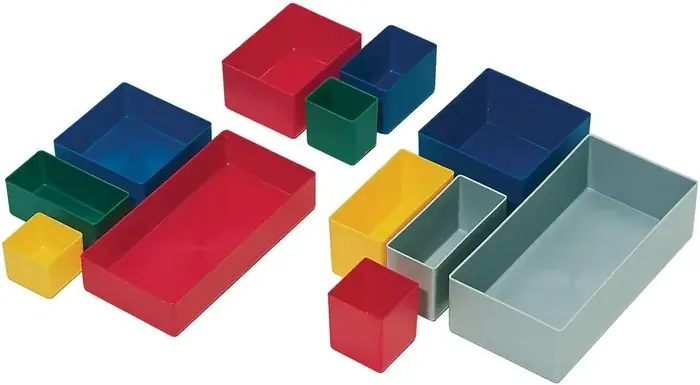 Einsatzkasten 162x108x63mm blau PS f.Schubl.u.Sortimenskästen LA-KA-PE VE: 25 Stück Geprüft