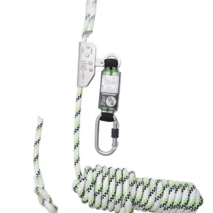 Finale Aktion Kratos Safety NIRO Mitlaufendes Auffanggerät auf Kernmantelseil